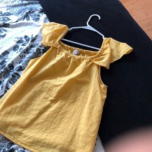 J. Crew off the shoulder flutter top